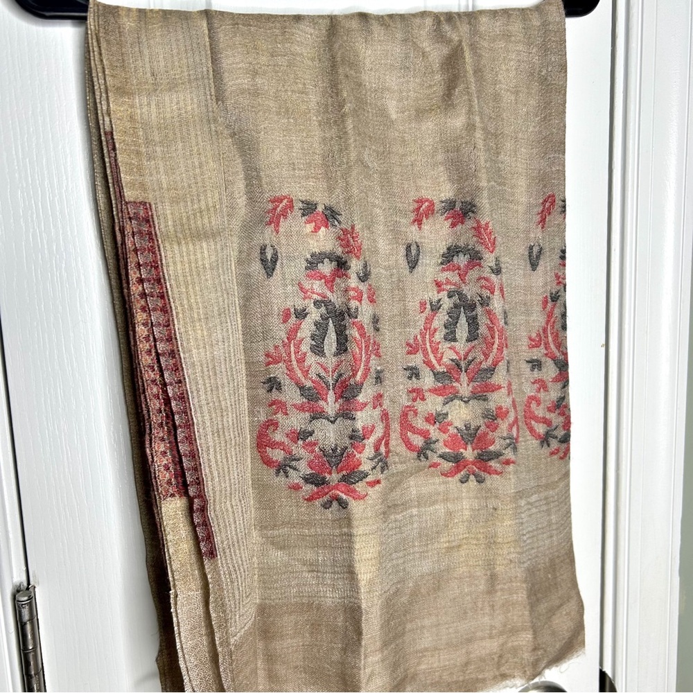 Indigoody Handwoven Wool Stole NWT Made in India